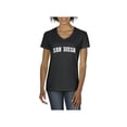 thumbnail image 1 of Normal is Boring - Women's T-Shirt V-Neck Short Sleeve, up to Women Size 3XL - San Francisco, 1 of 5