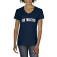 thumbnail image 1 of Normal is Boring - Women's T-Shirt V-Neck Short Sleeve, up to Women Size 3XL - San Francisco, 1 of 5