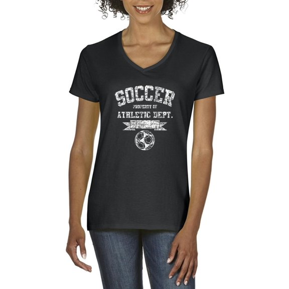 Normal is Boring - Women's T-Shirt V-Neck Short Sleeve, up to Women Size 3XL - Soccer Athletic Dept.