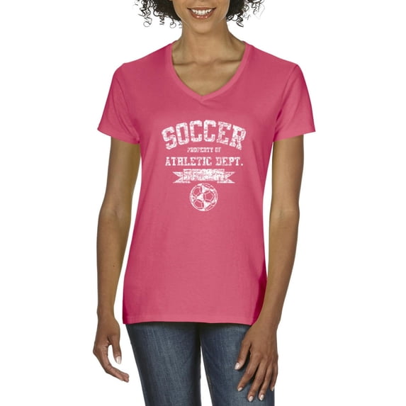 NIB - Women's T-Shirt V-Neck Short Sleeve - Soccer Athletic Dept.