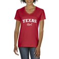 thumbnail image 1 of Normal is Boring - Women's T-Shirt V-Neck Short Sleeve, up to Women Size 3XL - Texas Girl, 1 of 5