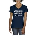 thumbnail image 1 of Normal is Boring - Women's T-Shirt V-Neck Short Sleeve, up to Women Size 3XL - Wooden Spoon Survivor, 1 of 5