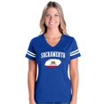 thumbnail image 1 of Normal is Boring - Womens Football Fine Jersey T-shirts, up to Size 3XL - Sacramento, 1 of 5