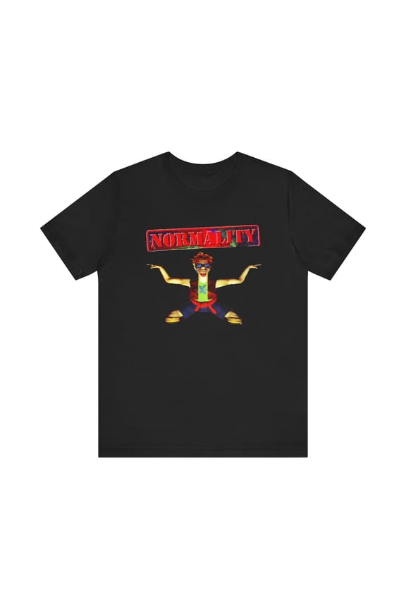Normality 90s PC MSDOS Retro Style Cover Art Unisex Jersey Short Sleeve Tee