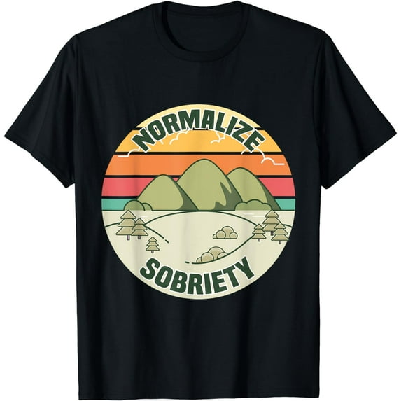 Normalize Sobriety NA AA Living for Recovering Addict Sober T-Shirt