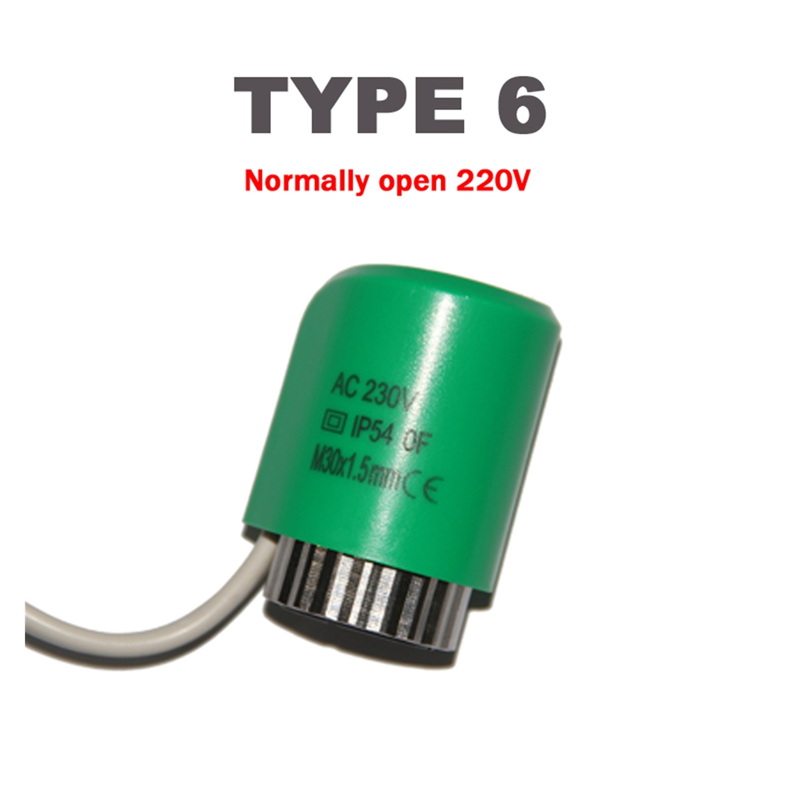 Normally Closed Electric Thermal Actuator Normally Open Valve Head ...