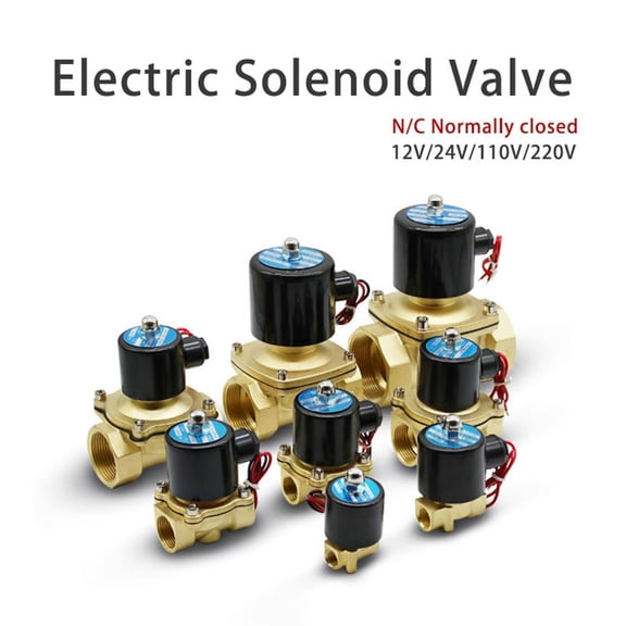 Normally Closed Pneumatic Electric Solenoid Valve 2W 025-08 Dn08 12V 24V 220V Dn10 Ac220V Smile Home