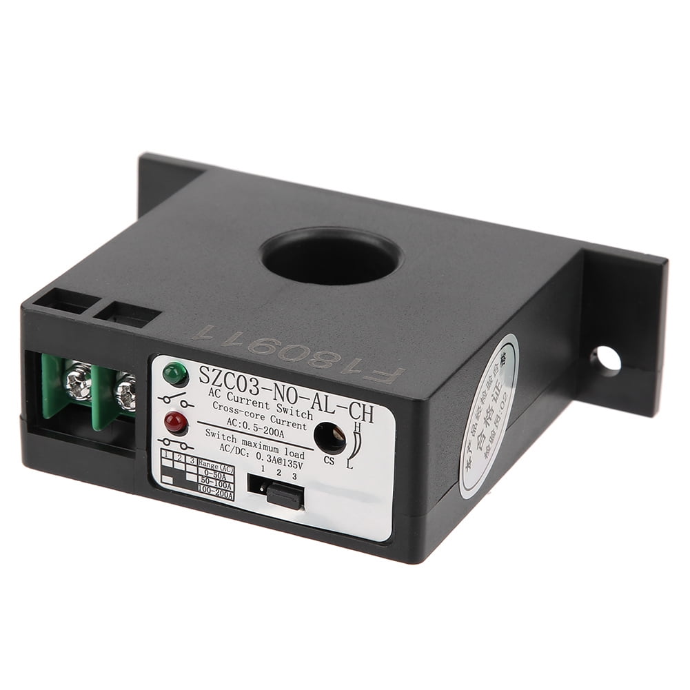 Normally Open Current Sensing Switch Adjustable AC 0.5200A SZC03No AL