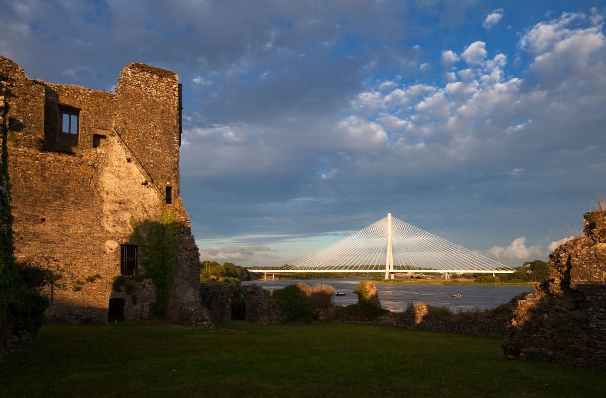 Norman Granny Castle with the River Suir and new Bridge County Kilkenny Ireland Canvas Art - Panoramic Images (27 x 9)