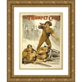 thumbnail image 1 of Norman Lindsay 12x14 Gold Ornate Wood Frame and Double Matted Museum Art Print Titled - The Trumpet Calls (1914), 1 of 4