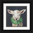 thumbnail image 1 of Norman, Michele 12x12 Black Ornate Wood Framed with Double Matting Museum Art Print Titled - Spring Lamb, 1 of 4