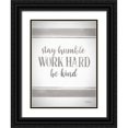 thumbnail image 1 of Norman, Michele 12x14 Black Ornate Wood Framed with Double Matting Museum Art Print Titled - Work Hard, 1 of 4