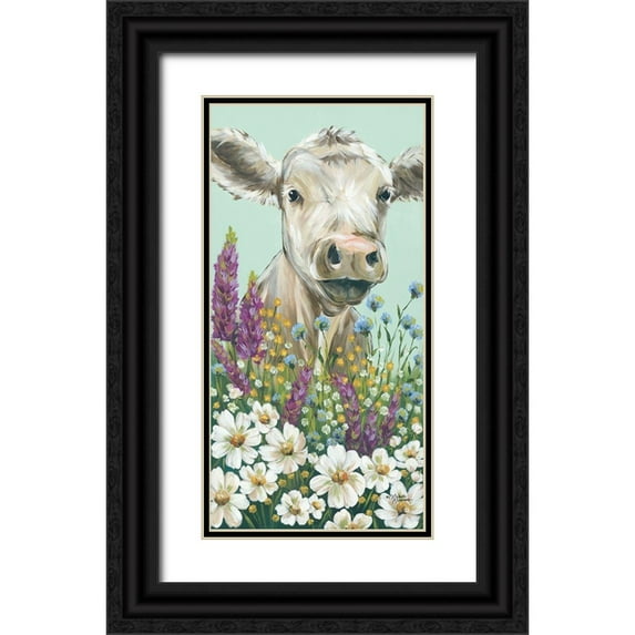 Norman, Michele 14x24 Black Ornate Wood Framed with Double Matting Museum Art Print Titled - Field Day Hide and Seek