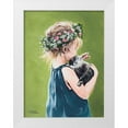thumbnail image 1 of Norman, Michele 19x24 White Modern Wood Framed Museum Art Print Titled - Girl with Bunny, 1 of 4