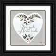 thumbnail image 1 of Norman, Michele 20x20 Black Ornate Wood Framed with Double Matting Museum Art Print Titled - You Make My Heart Smile, 1 of 4