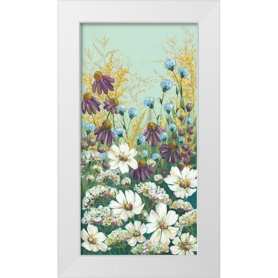 Norman, Michele 9x14 White Modern Wood Framed Museum Art Print Titled - Floral Field Day