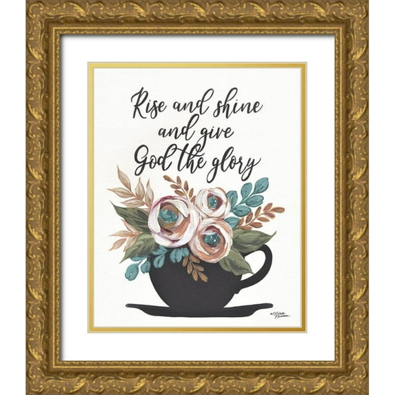 Norman, Michelle 12x14 Gold Ornate Wood Framed with Double Matting Museum Art Print Titled - Rise and Shine