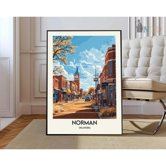 Norman Oklahoma City Poster Unframed Paper Print