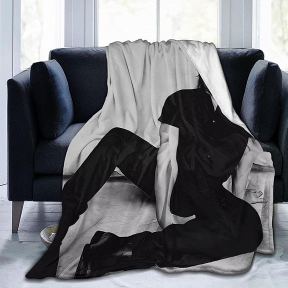 Norman Reedus Blanket Bedding Fleece Blanket Daryl Dixon Soft Throw Blankets Lightweight Anti-Static Blanket - 3 Sizes