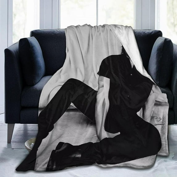 Norman Reedus Blanket Bedding Fleece Blanket Daryl Dixon Soft Throw Blankets Lightweight Anti-Static Blanket - 3 Sizes