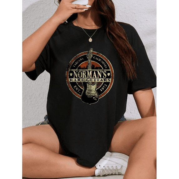 Norman’s Rare Guitars Tarzana California Music Store Vintage Shop Graphic Unisex T-shirt.PNG V90170 up to size 5XL