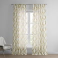 thumbnail image 1 of Normandy Gold Printed Faux Linen Sheer Curtain (1 Panel), Normandy Gold, 50W X 120L, 1 of 9