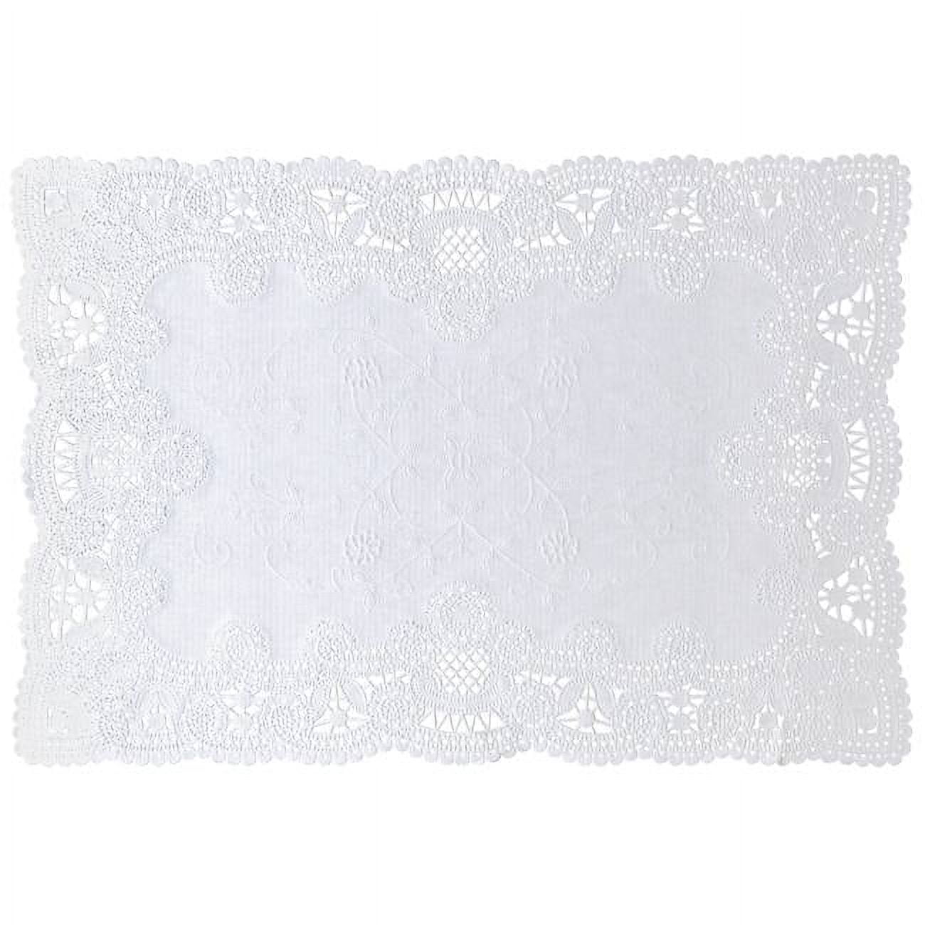Normandy Rectangular Paper Lace Doily Placemats 200 Per Pack
