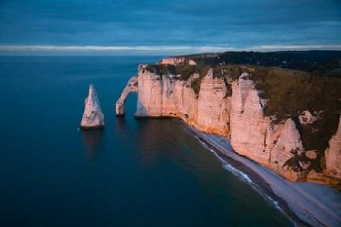 Normandy at Etretat Canvas Art - David Barnes DanitaDelimont (26 x 18)