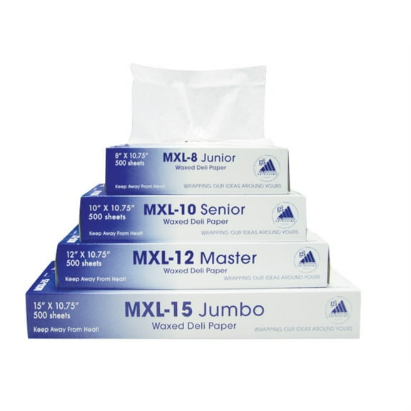 norpak logan wrap senior paper interfolded deli wax paper, 10.75" length x 10" width | 12 box/case