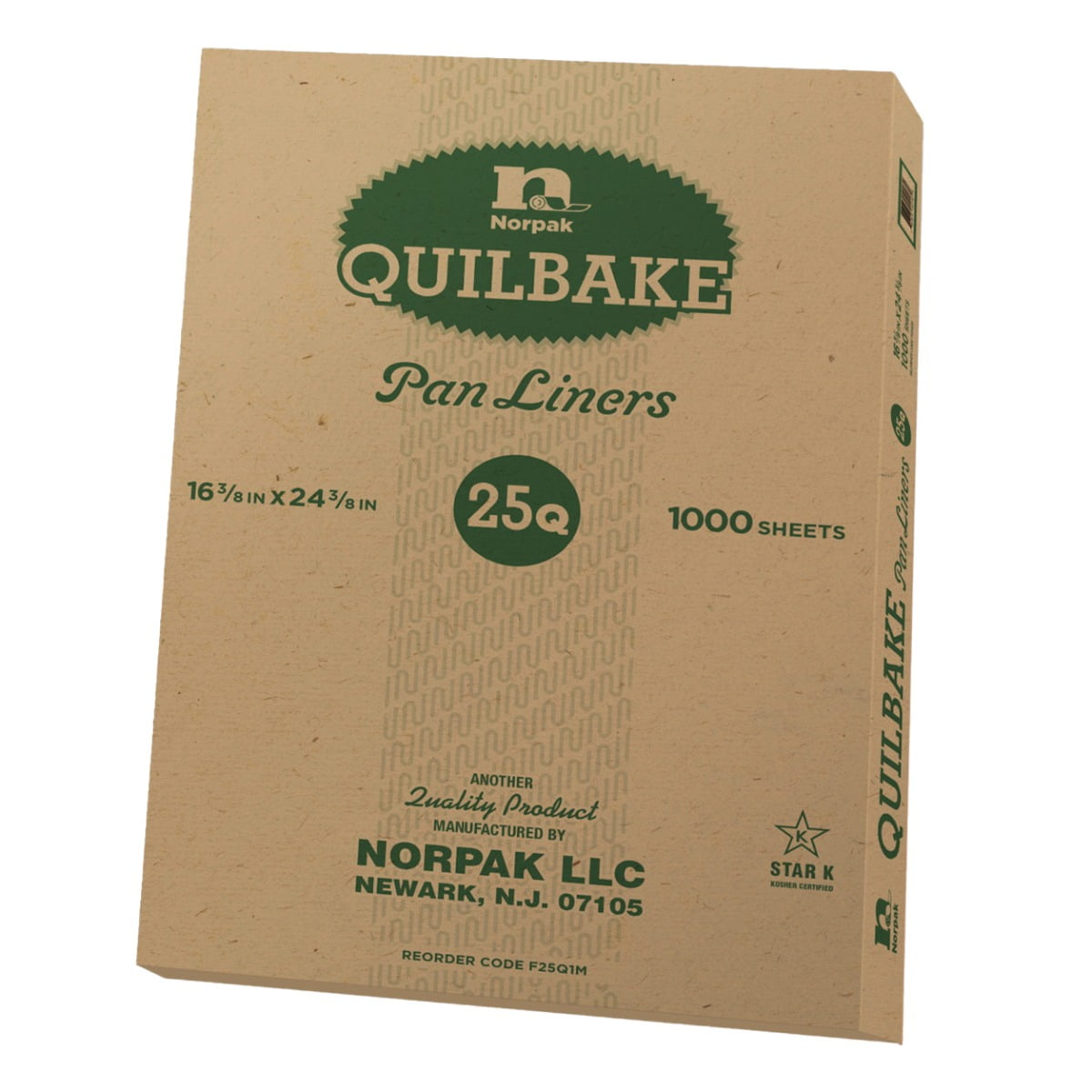 Norpak Quilon R50 Pan Liner, Paper, 24.375" Length x 16.375" Width