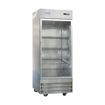 23 cu. ft. Single Glass Door Reach-in Commercial Freezerless Refrigerator in Stainless Steel