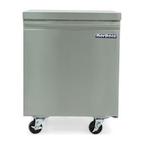 Norpole Commercial 6 cu. ft. Single Door Under Counter Refrigerator in Stainless Steel in Stainless Steel