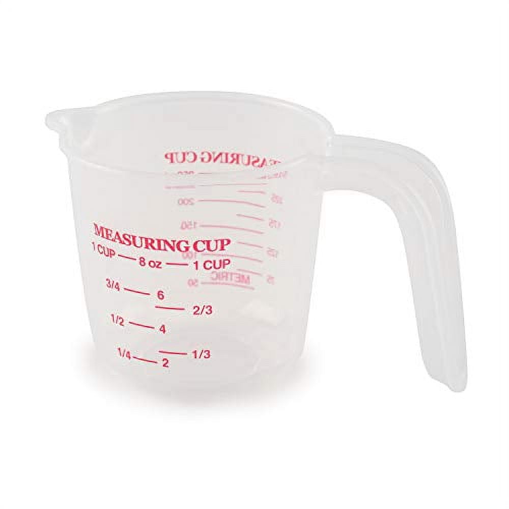 Comfy Package Multipurpose Plastic Cups 10 Oz Measuring Cup for Liquid,  25-Pack