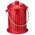 thumbnail image 1 of Norpro 1-Gallon Ceramic Jar Composter Crock, Kitchen Countertop Compost Bin - Red, 1 of 4