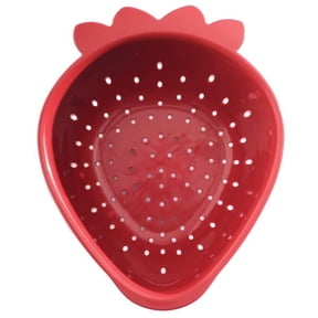 Norpro Strawberry Colander, 7"L x 3.5"W x 8.5"H, Red