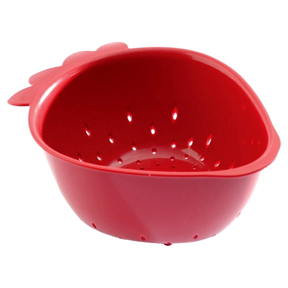 Norpro Strawberry Colander, 7"L x 3.5"W x 8.5"H, Red