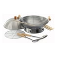 thumbnail image 1 of Norpro 10 Piece 14 Inch Carbon Steel Stir Fry Cooking Pan Wok Set w/ Racks & Lid, 1 of 3