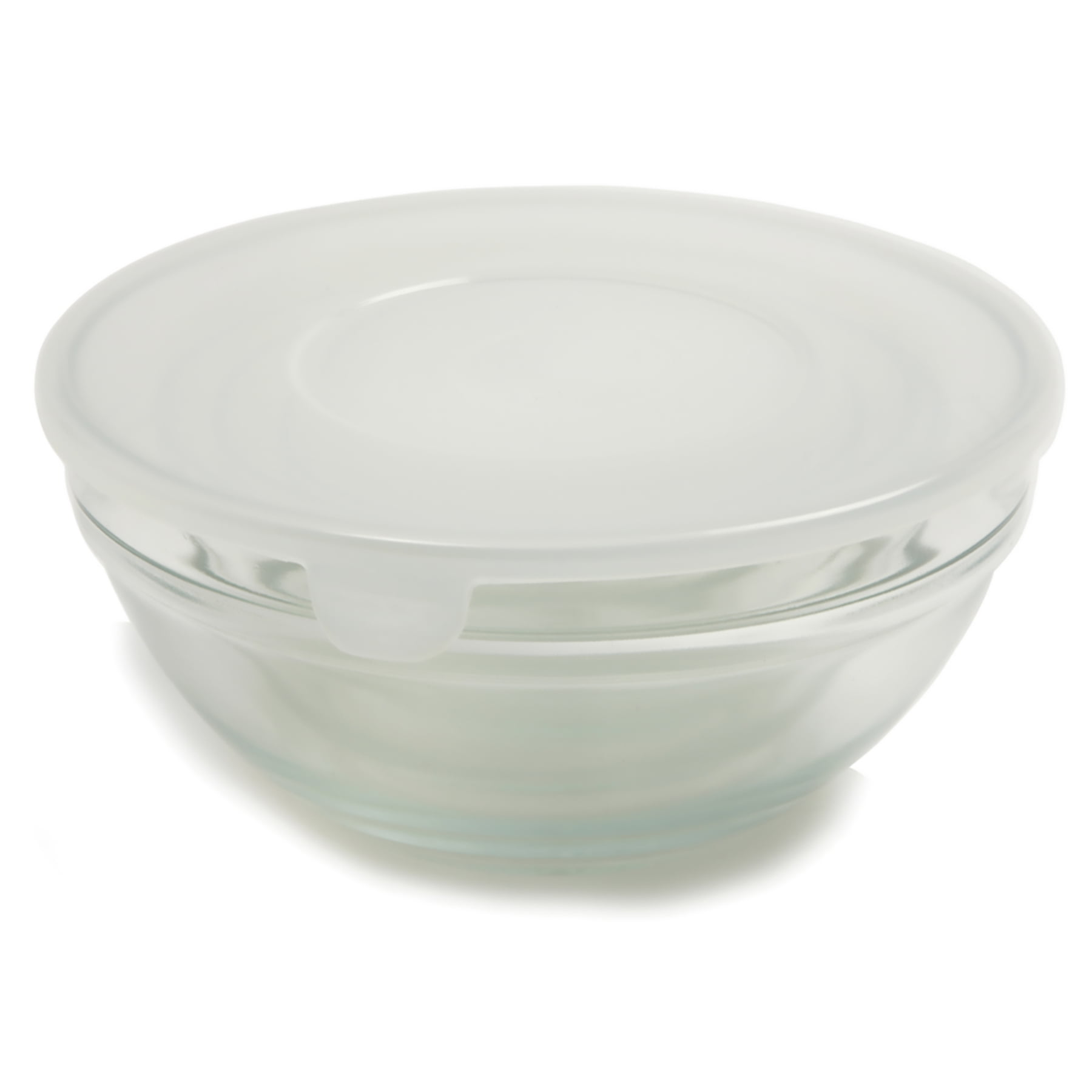 Clear Glass 10-Piece Nesting Mixing and Storage Bowls with Lids