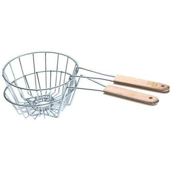 Norpro Wire Tortilla Fry Basket, 4.5 x 0.75 x 8 inches, Gray