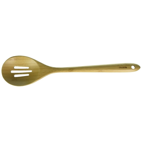 Norpro 12-Inch Bamboo Slotted Spoon, Shown