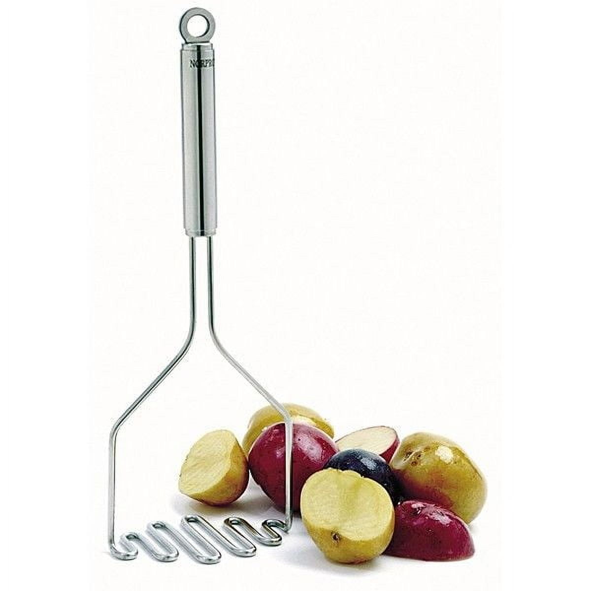 Stainless Steel 12" Potato Masher with Long Handle