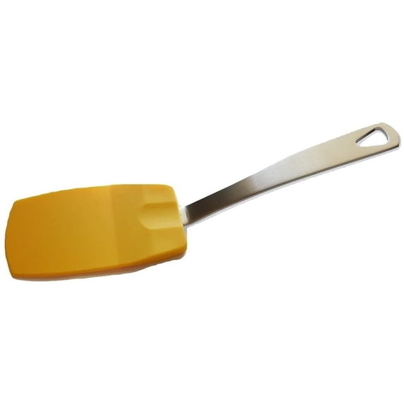 Norpro 18/10 Stainless Steel Heat-Resistant Flexible Nylon Head Mini Spatula - Yellow