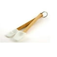 thumbnail image 1 of Norpro 2 pc Mini Wood Handle Silicone Kitchen Spatula Scoop Set - White 3 Pack, 1 of 2