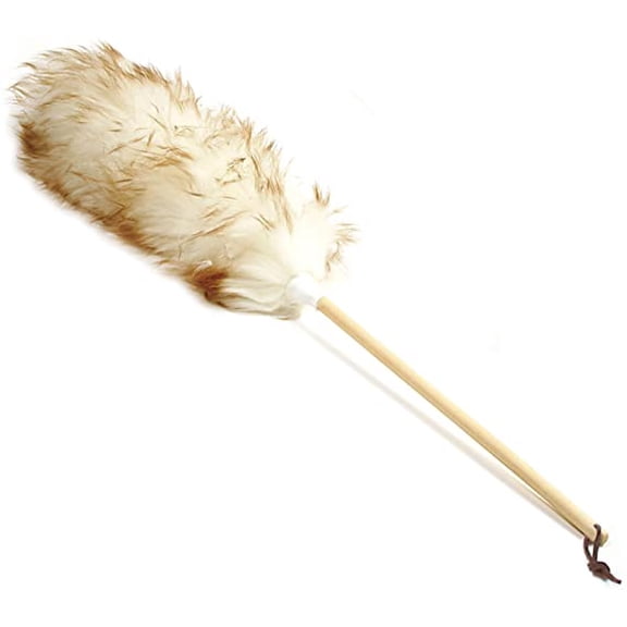 Norpro 24 Inch Pure Lambswool Duster with Wooden Handle