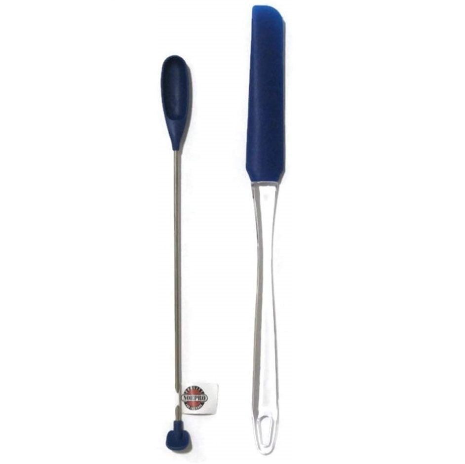 Norpro 2pc Silicone Spatula Set Jar Scraper with Cake Icing Spatula