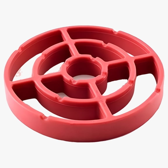 Norpro Round Silicone Roast Rack, 7", Red