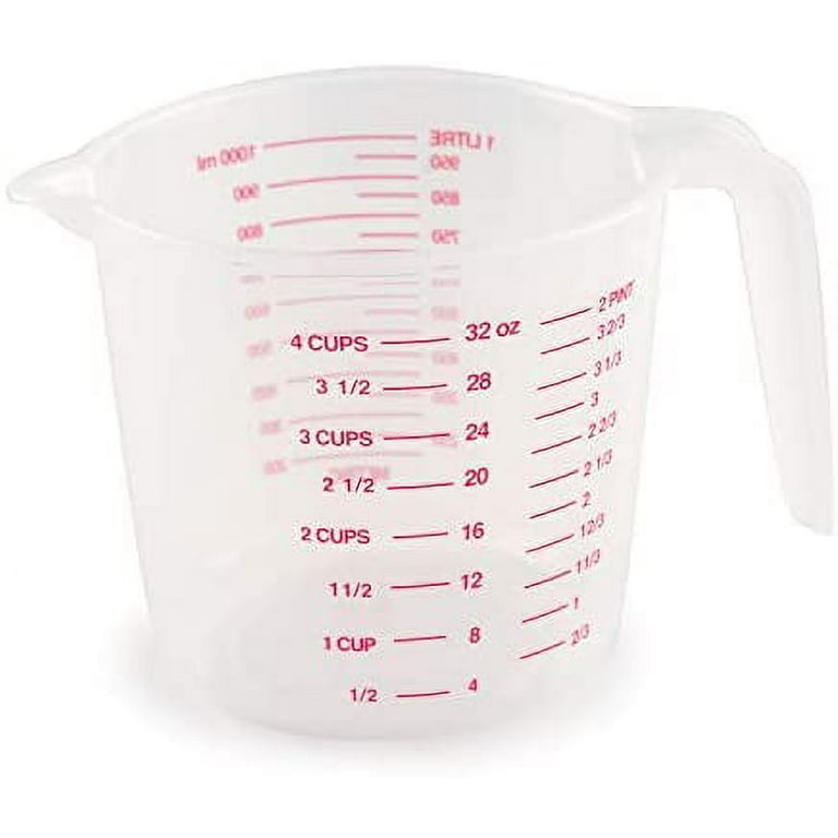Plastic Measuring Cup with Handle - 4 CUPS