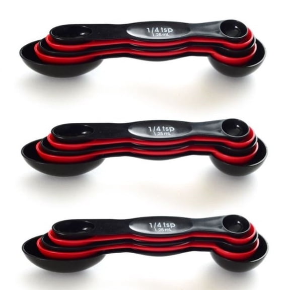 Norpro 5 pc Magnet Nesting Measuring Spoon Set - 1/4 tsp to 1 tbsp 3 Pack