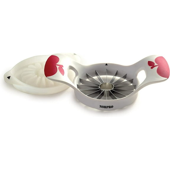 Norpro 5133 Grip-EZ 16 Slice Fruit Wedge/Corer with Push Plate
