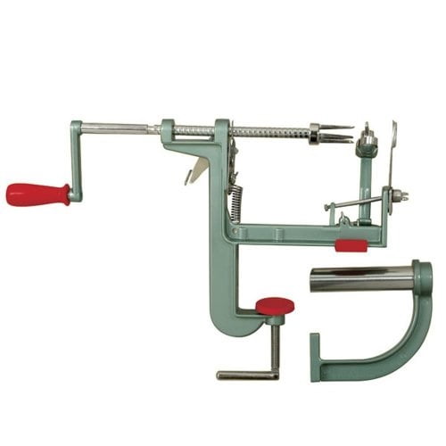 Gray Blue Cast Aluminum Apple Peeler Corer Slicer